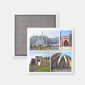 zPK013 mozaïek van ISLAMABAD, Pakistan, Azië, Frid Magneet (Voorkant / Achterkant)