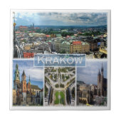 zPL003 KRAKOW, Polen, Europa, Tegeltje (Voorkant)
