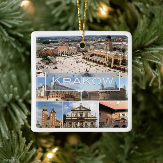 zPL004 KRAKOW, Polen, Europa, Keramisch Ornament (Boom)