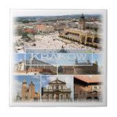 zPL004 KRAKOW, Polen, Europa, Tegeltje (Voorkant)