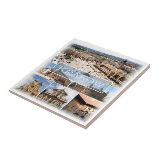 zPL004 KRAKOW, Polen, Europa, Tegeltje (Zijkant)