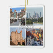 zPL006 WARSZAWA, Polen, Europa, Keramisch Ornament (Links)