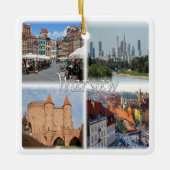 zPL006 WARSZAWA, Polen, Europa, Keramisch Ornament (Voorkant)