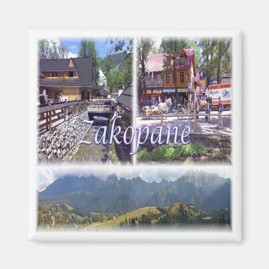 zPL007 ZAKOPANE, Polen, Europa, Fridge Magneet (Voorkant)