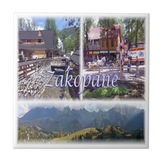 zPL007 ZAKOPANE, Polen, Europa, Tegeltje (Voorkant)