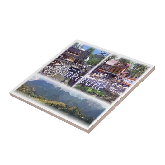 zPL007 ZAKOPANE, Polen, Europa, Tegeltje (Zijkant)