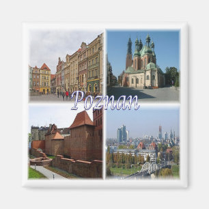 zPL008 POZNAN, Polen, Europa, Fridge Magneet