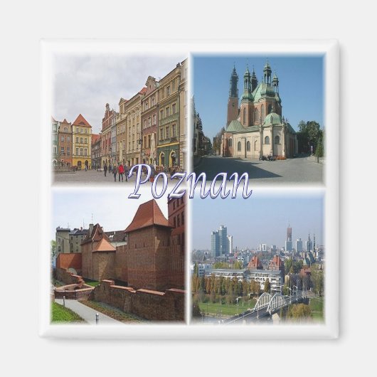 zPL008 POZNAN, Polen, Europa, Fridge Magneet (Voorkant)