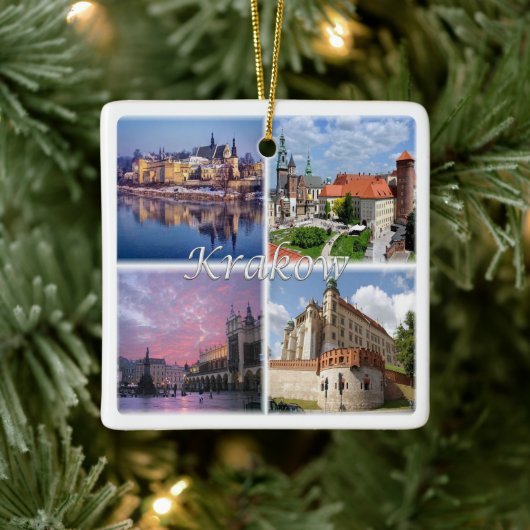 zPL009 KRAKOW, Polen, Europa, Keramisch Ornament (Boom)