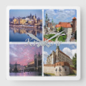 zPL009 KRAKOW, Polen, Europa, Vierkante Klok (Voorkant)