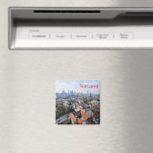 zPL011 WARSAW panorama, Polen, Europa, Fridge Magneet (Insitu (Vaatwasser))