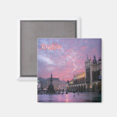 zPL018 KRAKÓW Old Town, Polen, Europa, Fridge Magneet (Voorkant / Achterkant)
