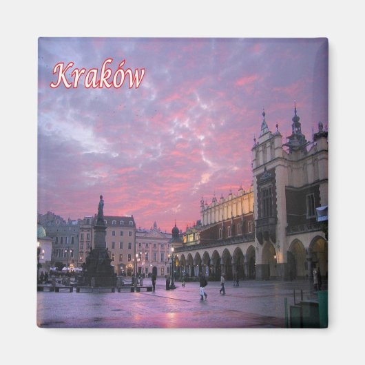 zPL018 KRAKÓW Old Town, Polen, Europa, Fridge Magneet (Voorkant)