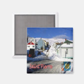 zPM005 SAINT PIERRE, San Pierre Miquelon, Fridge Magneet (Voorkant / Achterkant)
