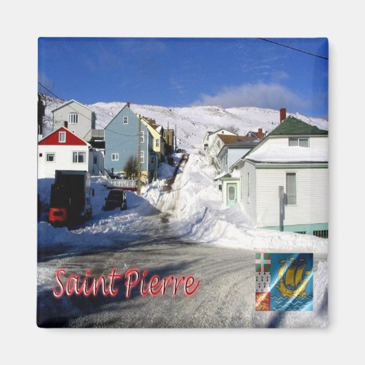 zPM005 SAINT PIERRE, San Pierre Miquelon, Fridge Magneet (Voorkant)