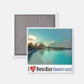 zPR005 PUERTO RICO, Flamenco Beach, Fridge Magneet (Voorkant / Achterkant)