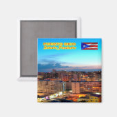 zPR007 PUERTO RICO, San Juan, Amerika, Fridge Magneet (Voorkant / Achterkant)