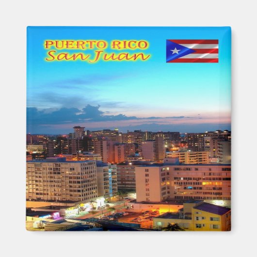 zPR007 PUERTO RICO, San Juan, Amerika, Fridge Magneet (Voorkant)