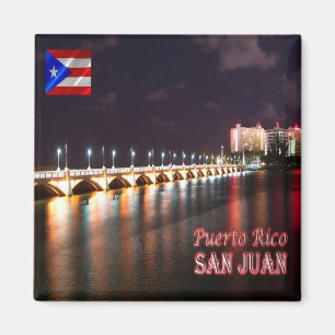 zPR008 PUERTO RICO, San Juan, Dos Hermanos Bridge, Magneet