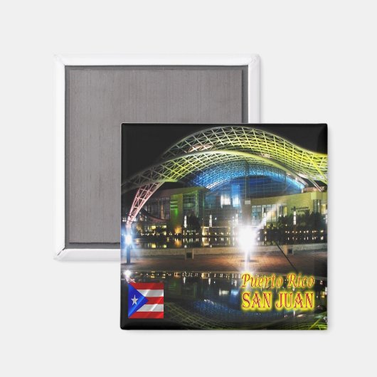 zPR009 PUERTO RICO, San Juan, Convention Centre, Magneet (Voorkant / Achterkant)