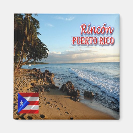 zPR013 RINCON, Puerto Rico, Amerika, Fridge Magneet (Voorkant)