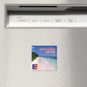 zPR014 PUERTO RICO, Flamenco Beach, Fridge Magneet (Insitu (Vaatwasser))