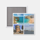 ZPT006 DE ALGARVE, Portugal, Europa, Fridge Magneet (Voorkant / Achterkant)