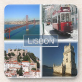zPT007 LISBON, Portugal, Europa, Bier Onderzetter (Voorkant)