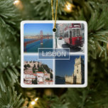 zPT007 LISBON, Portugal, Europa, Keramisch Ornament<br><div class="desc">Hier vind je het souvenir van je vakantie. Deze categorie bevat keramisch ornament op veel plaatsen in Portugal. (zPT007 LISBON, Portugal, Europa, keramisch ornament). Verbazingwekkende vrienden en familieleden met de unieke souvenirs van uw geweldige reis. Probeer ons. #LeoPepeDesign - trams, são jorge castle, belem tower, 25 de abril bridge, Europe...</div>