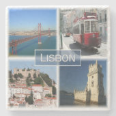 zPT007 LISBON, Portugal, Europa, Stenen Onderzetter (Voorkant)