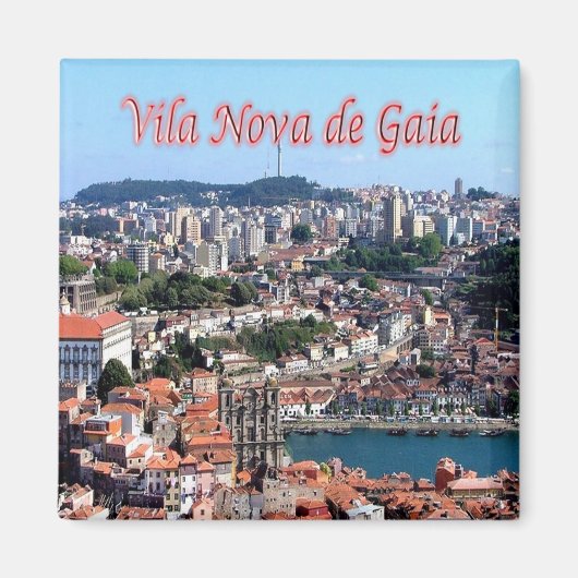 zPT009 VILA NOVA DE GAIA, Portugal, Europa, Fridge Magneet (Voorkant)