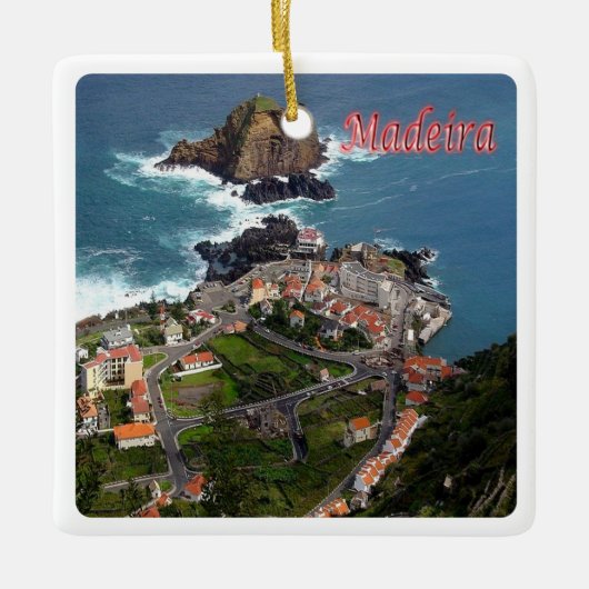 zPT013 MADEIRA Port Moniz, Portugal Europe, Keramisch Ornament (Voorkant)