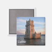 zPT015 LISBON Tower, Portugal, Europa, Fridge Magneet (Voorkant / Achterkant)