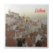 zPT017 LISSABON panorama, Portugal, Europa, Tegeltje (Voorkant)