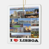 zPT018 LISBON "I Love", Portugal, Europa, Keramisch Ornament (Links)