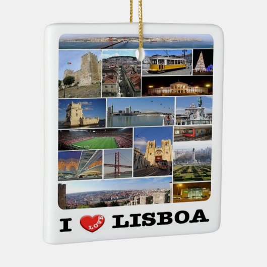 zPT018 LISBON "I Love", Portugal, Europa, Keramisch Ornament (Rechts)