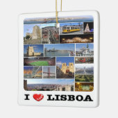 zPT018 LISBON "I Love", Portugal, Europa, Keramisch Ornament (Links)