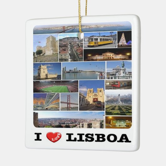 zPT018 LISBON "I Love", Portugal, Europa, Keramisch Ornament (Links)