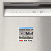 zPT019 LISBON "II Love", Portugal, Europa, Fridge Magneet (Insitu (Vaatwasser))