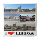 zPT019 LISSABON "II Love", Portugal, Europa, Tegeltje (Voorkant)