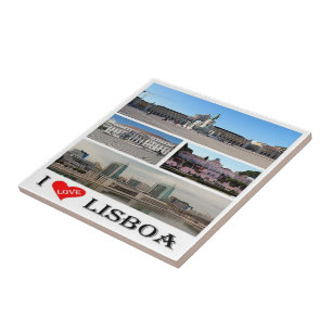 zPT019 LISSABON "II Love", Portugal, Europa, Tegeltje