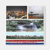 zPY003 PARAGUAY, Mozaïek, Amerika, Fridge Magneet (Voorkant)