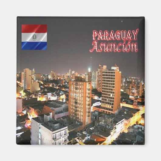 zPY009 ASUNCION, Paraguay, Amerika, Fridge Magneet (Voorkant)