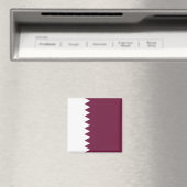 zQA001 Qatari FLAG Qatar, Fridge Magneet (Insitu (Vaatwasser))