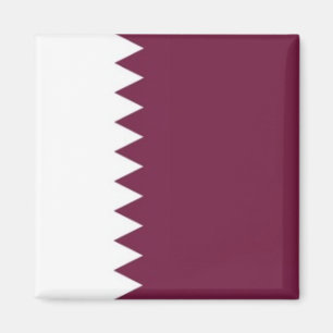 zQA001 Qatari FLAG Qatar, Fridge Magneet
