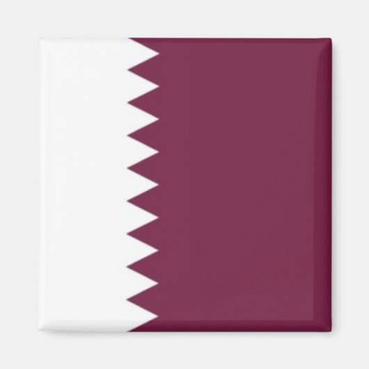 zQA001 Qatari FLAG Qatar, Fridge Magneet (Voorkant)