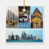 zQA003 mozaïek van QATAR, Azië, Keramisch Ornament (Achterkant)