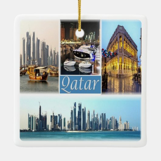 zQA003 mozaïek van QATAR, Azië, Keramisch Ornament (Achterkant)