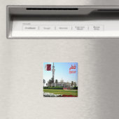 zQA005 moskee in QATAR, Azië, Fridge Magneet (Insitu (Vaatwasser))