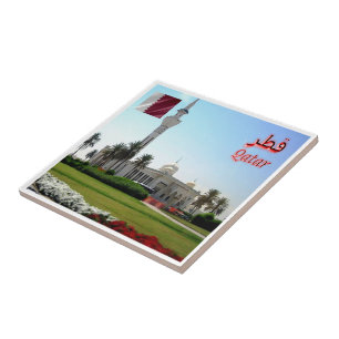 zQA005 Moskee in QATAR, Azië, Tegeltje